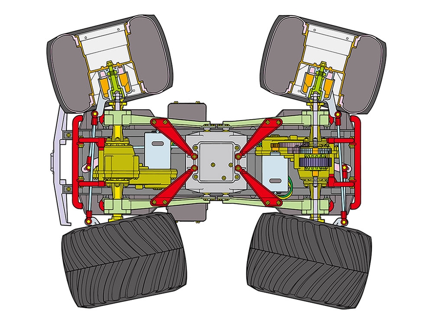 Red Clod Buster Top View